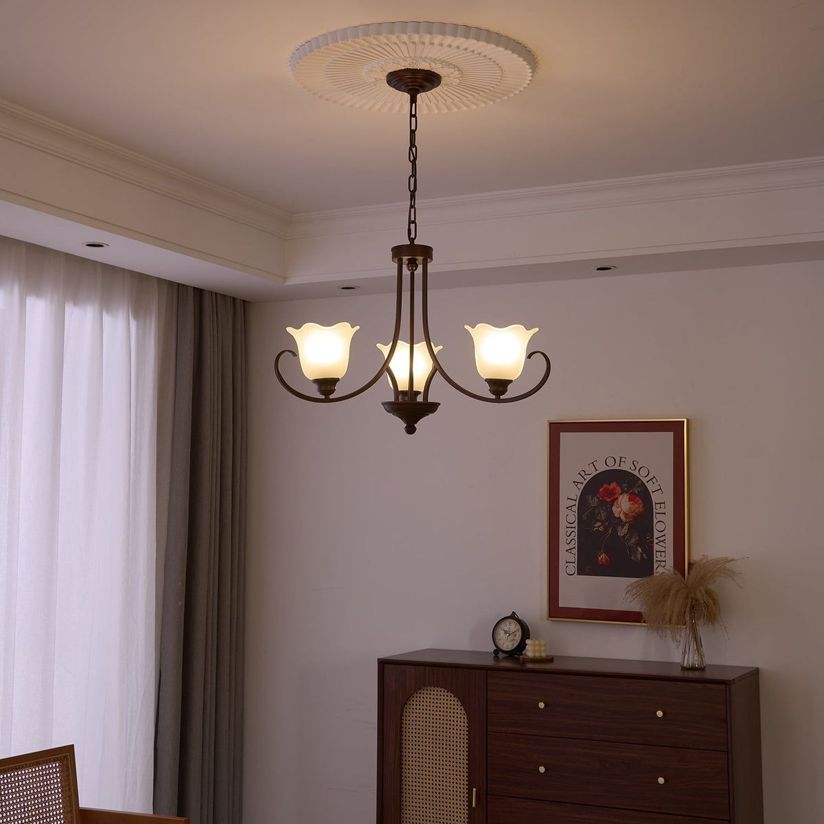 Lustre Dolce en verre et métal – vue 26