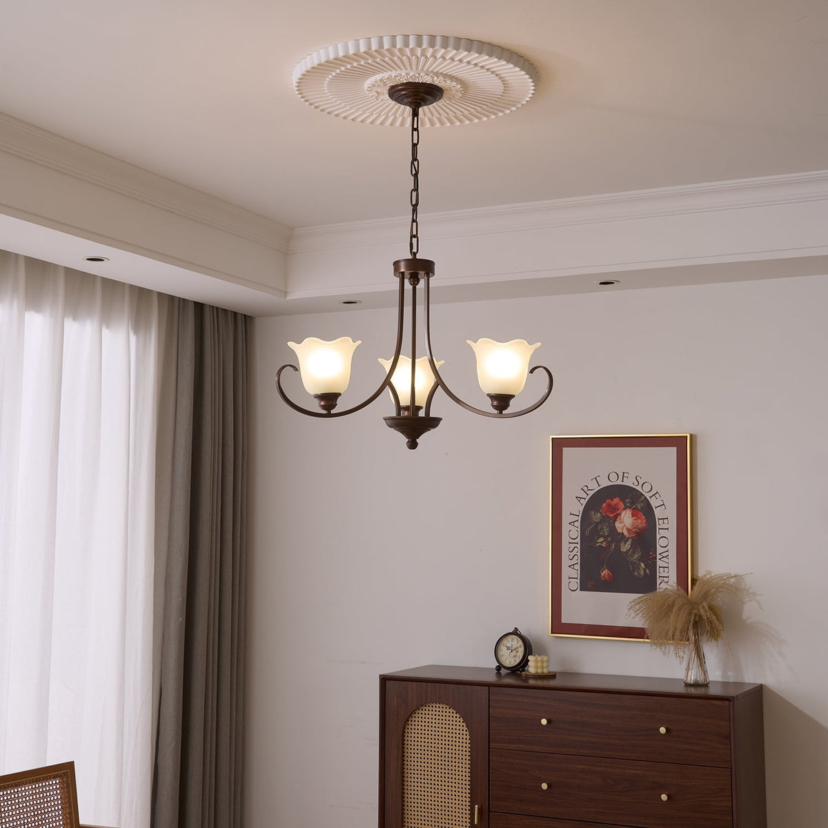 Lustre Dolce en verre et métal – vue 27