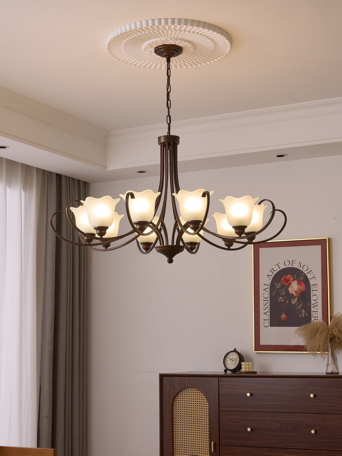 Lustre Dolce en verre et métal – vue 5