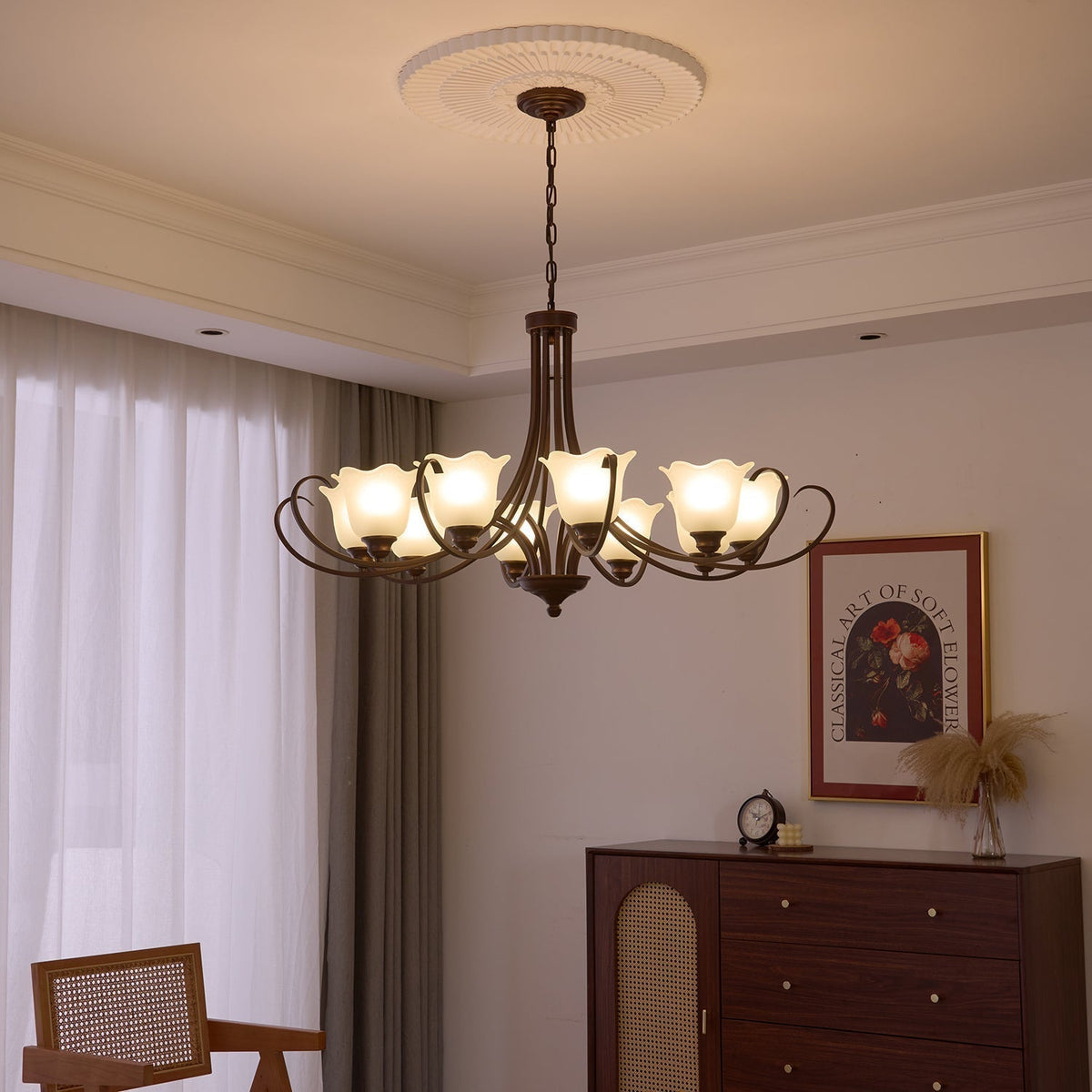 Lustre Dolce en verre et métal – vue 42