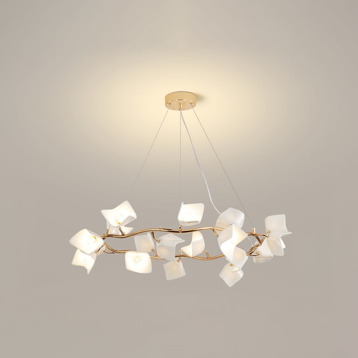 Lustre Olivine en céramique et fer – vue 21