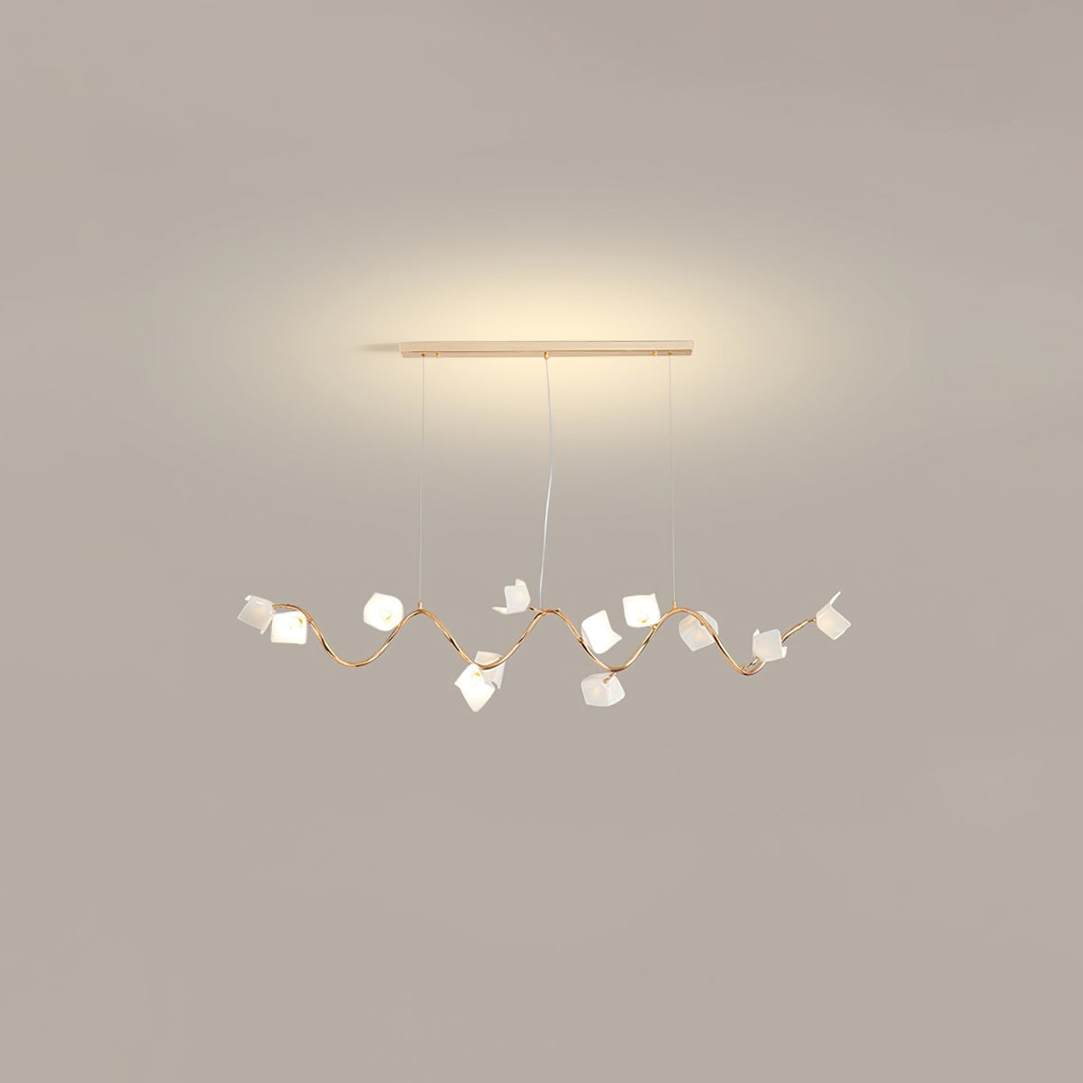 Lustre Olivine en céramique et fer – vue 5