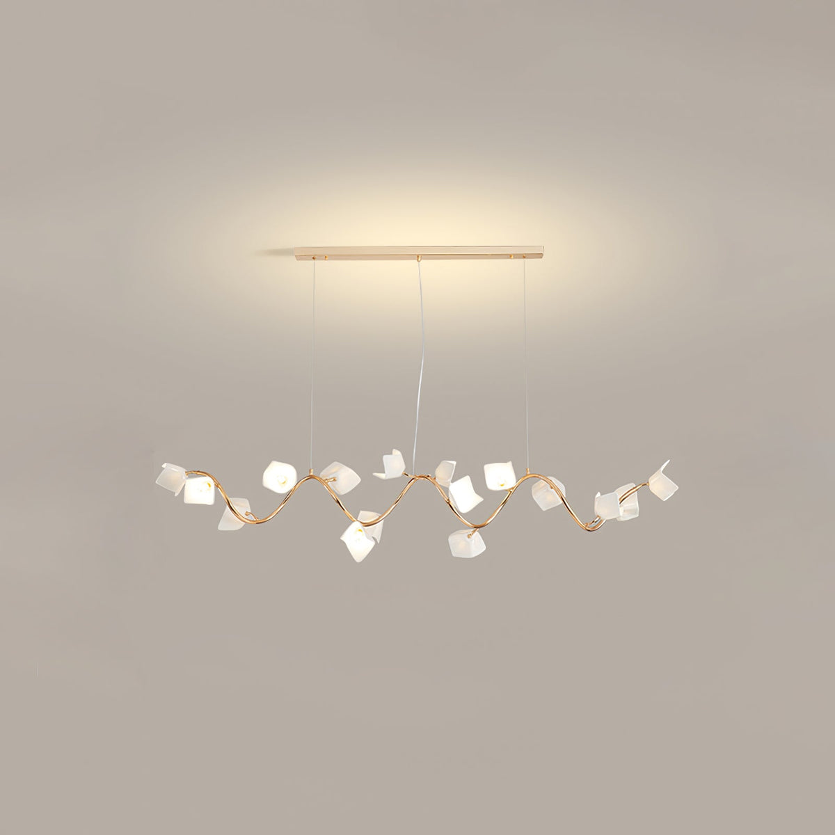 Lustre Olivine en céramique et fer – vue 6