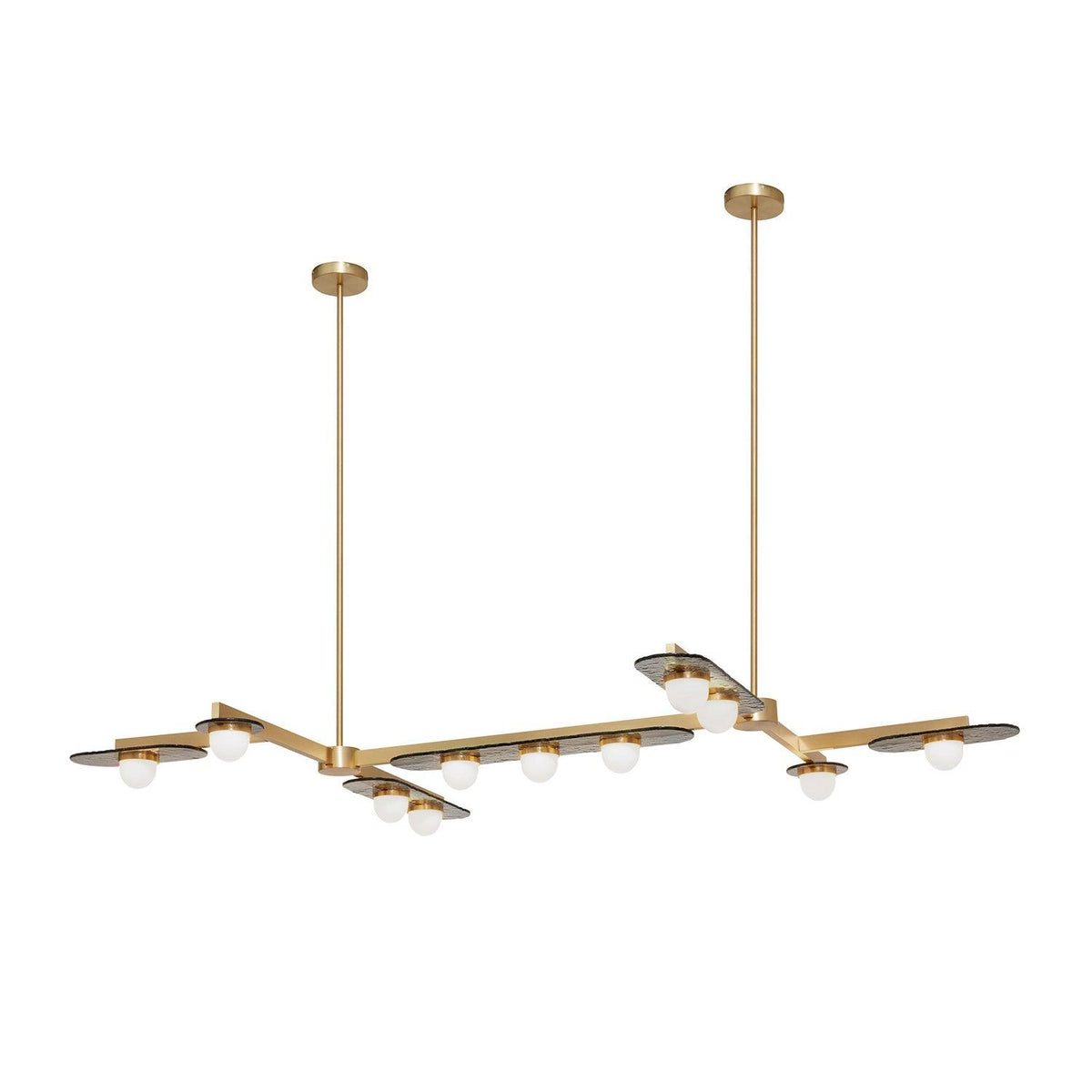 Lustre Sarlat en verre et fer – vue 21