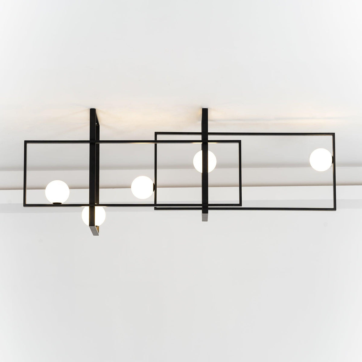 Lustre Aragon en verre et laiton – vue 33