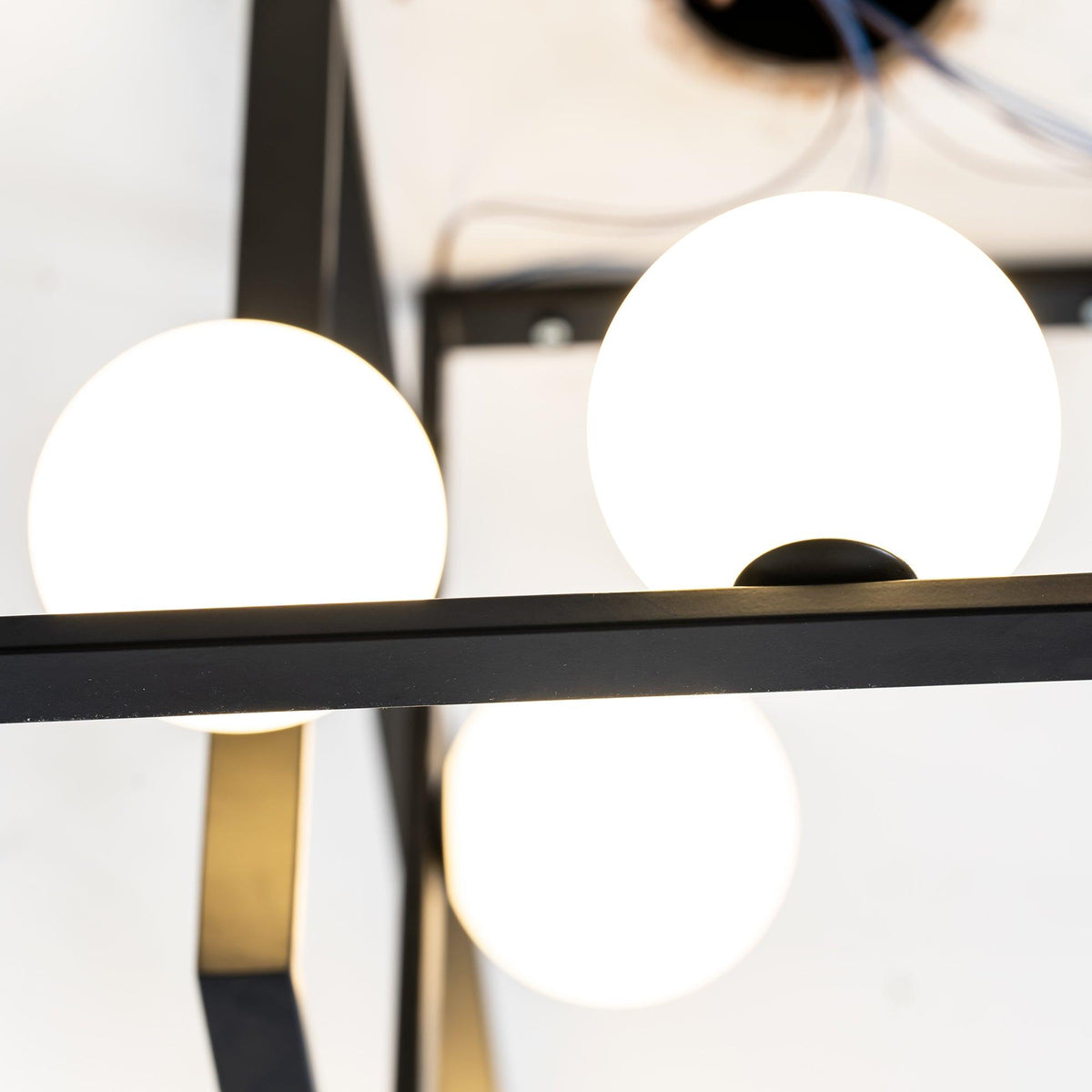 Lustre Aragon en verre et laiton – vue 41