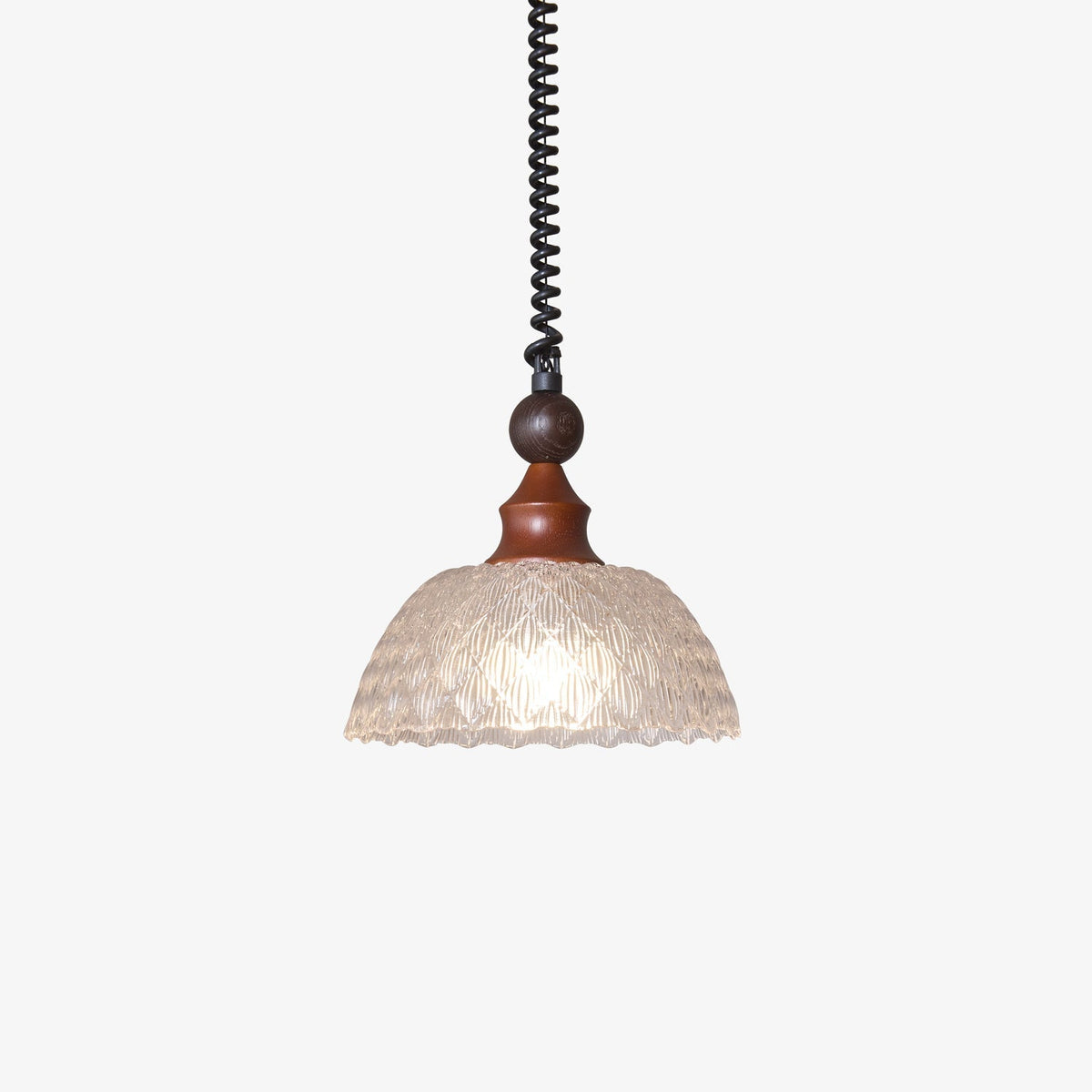 Suspension Atlas en bois et verre – vue 46