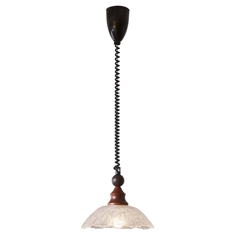 Suspension Atlas en bois et verre – vue 53