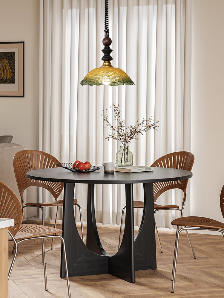 Suspension Atlas en bois et verre – vue 45