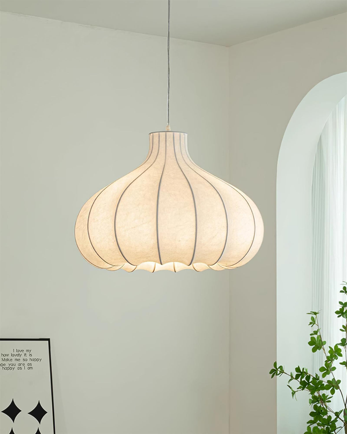 Suspension Giroflée en tissu et métal – vue 7