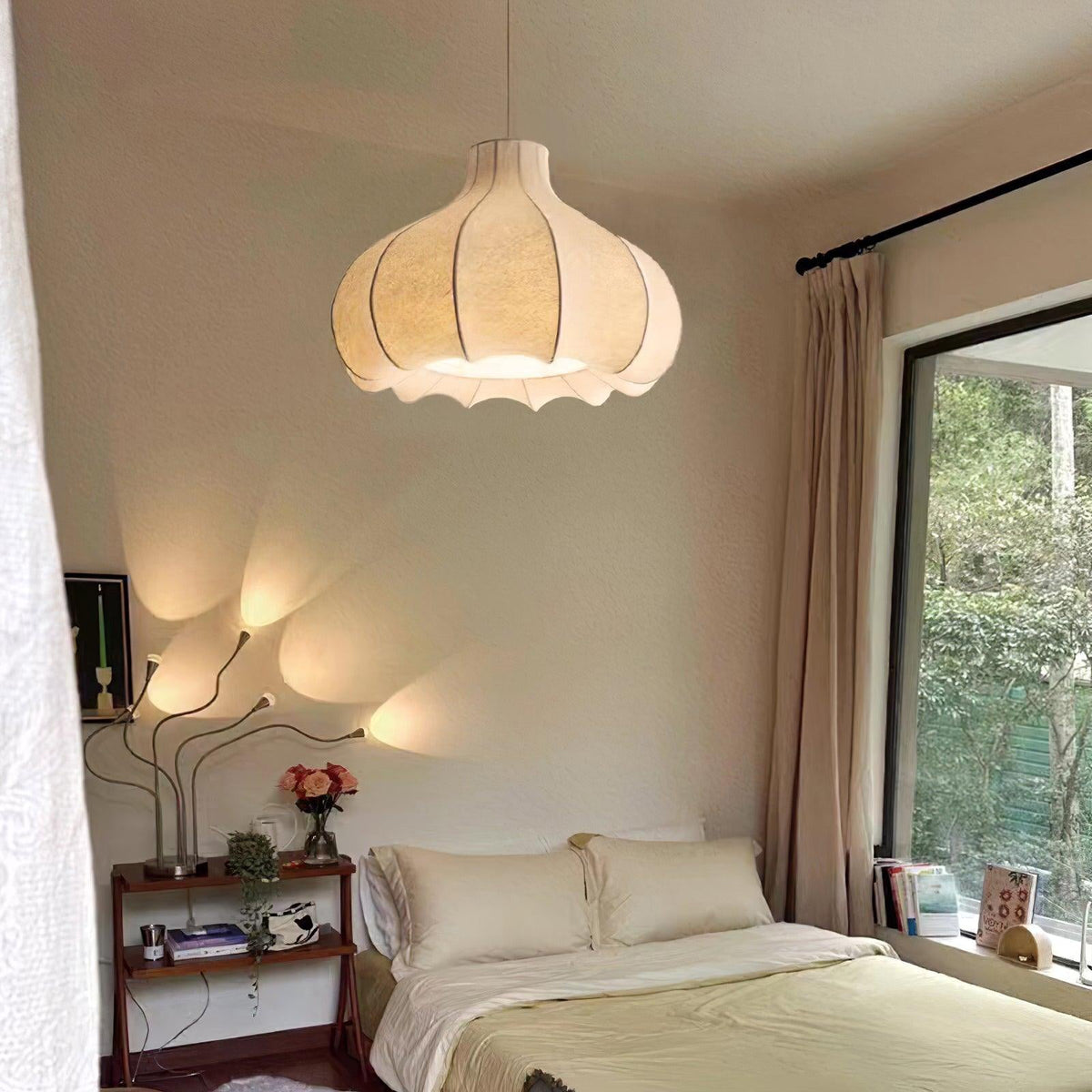 Suspension Giroflée en tissu et métal – vue 8