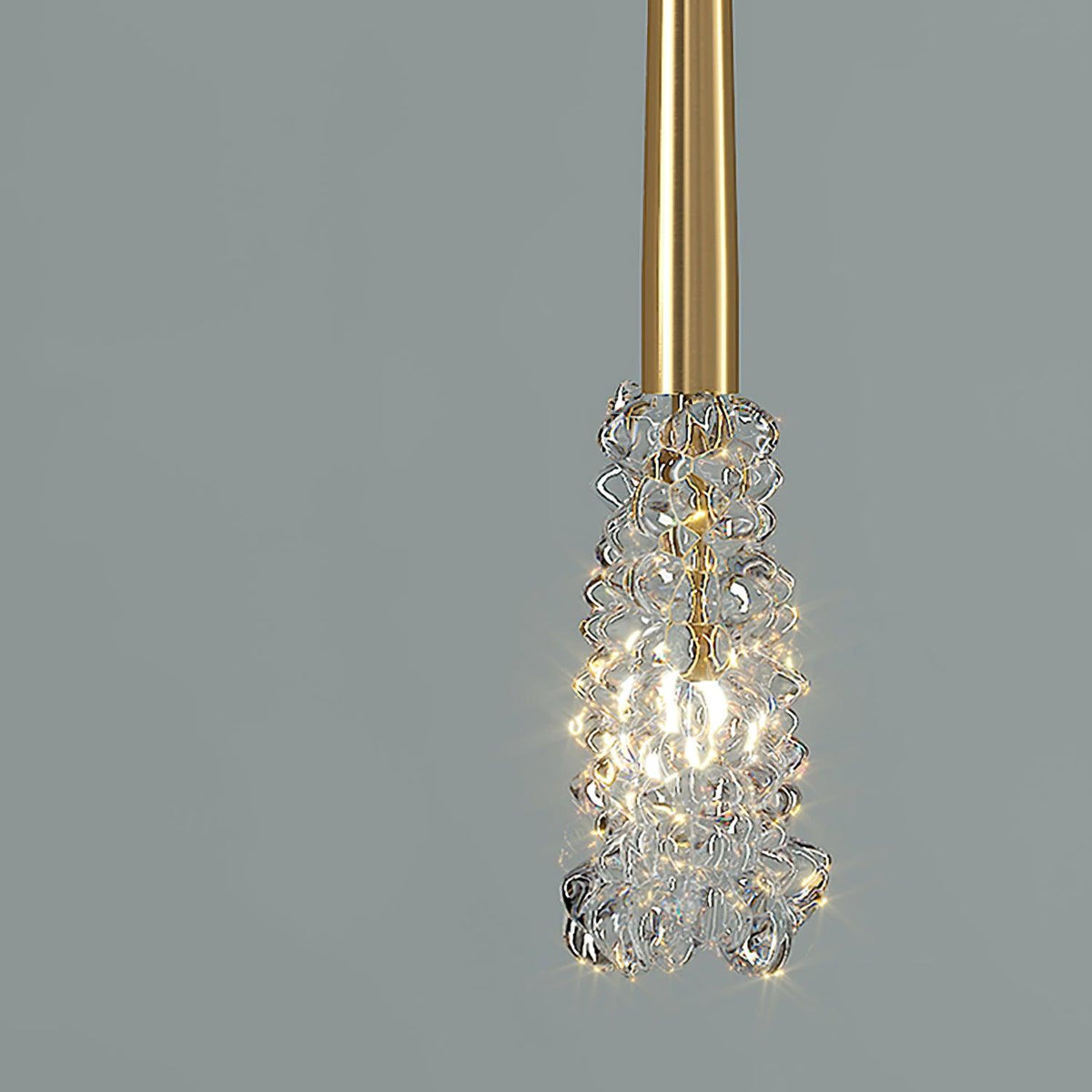 Suspension Grésil en cristal et métal – vue 8