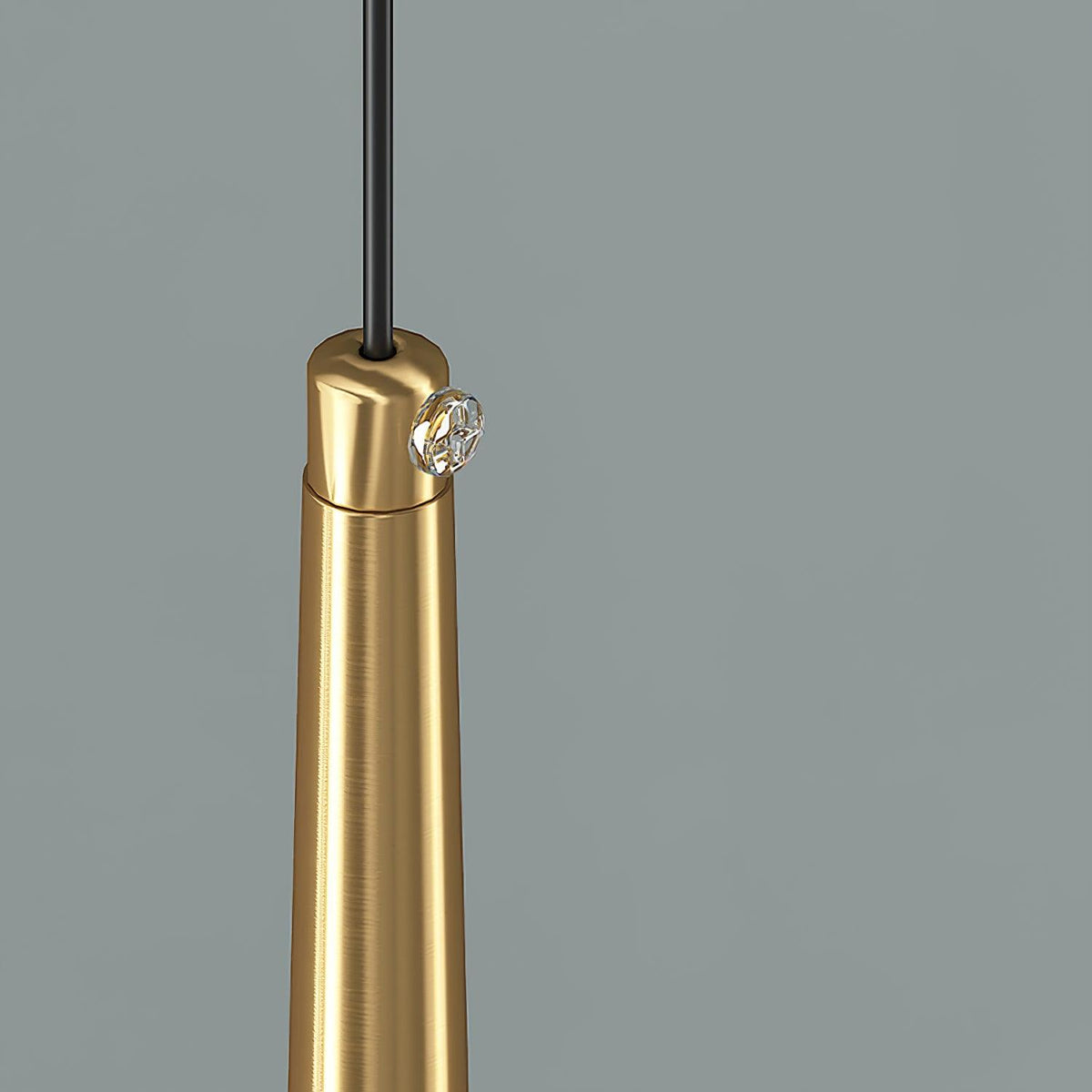 Suspension Grésil en cristal et métal – vue 7