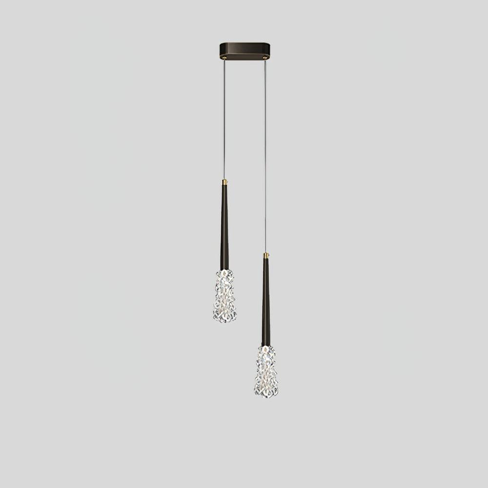 Suspension Grésil en cristal et métal – vue 11