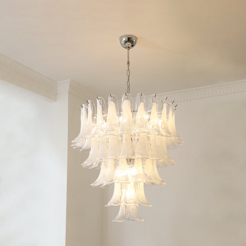 Lustre Colombe en verre et métal – vue 100