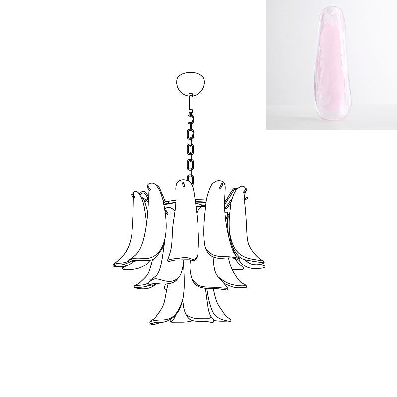 Lustre Colombe en verre et métal – vue 160
