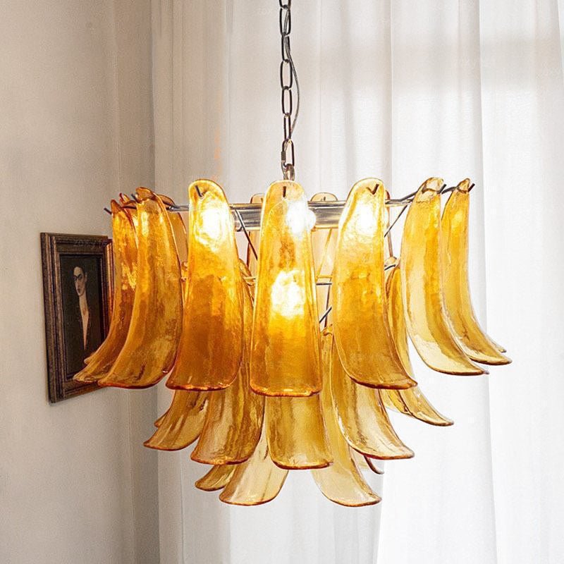 Lustre Colombe en verre et métal – vue 70