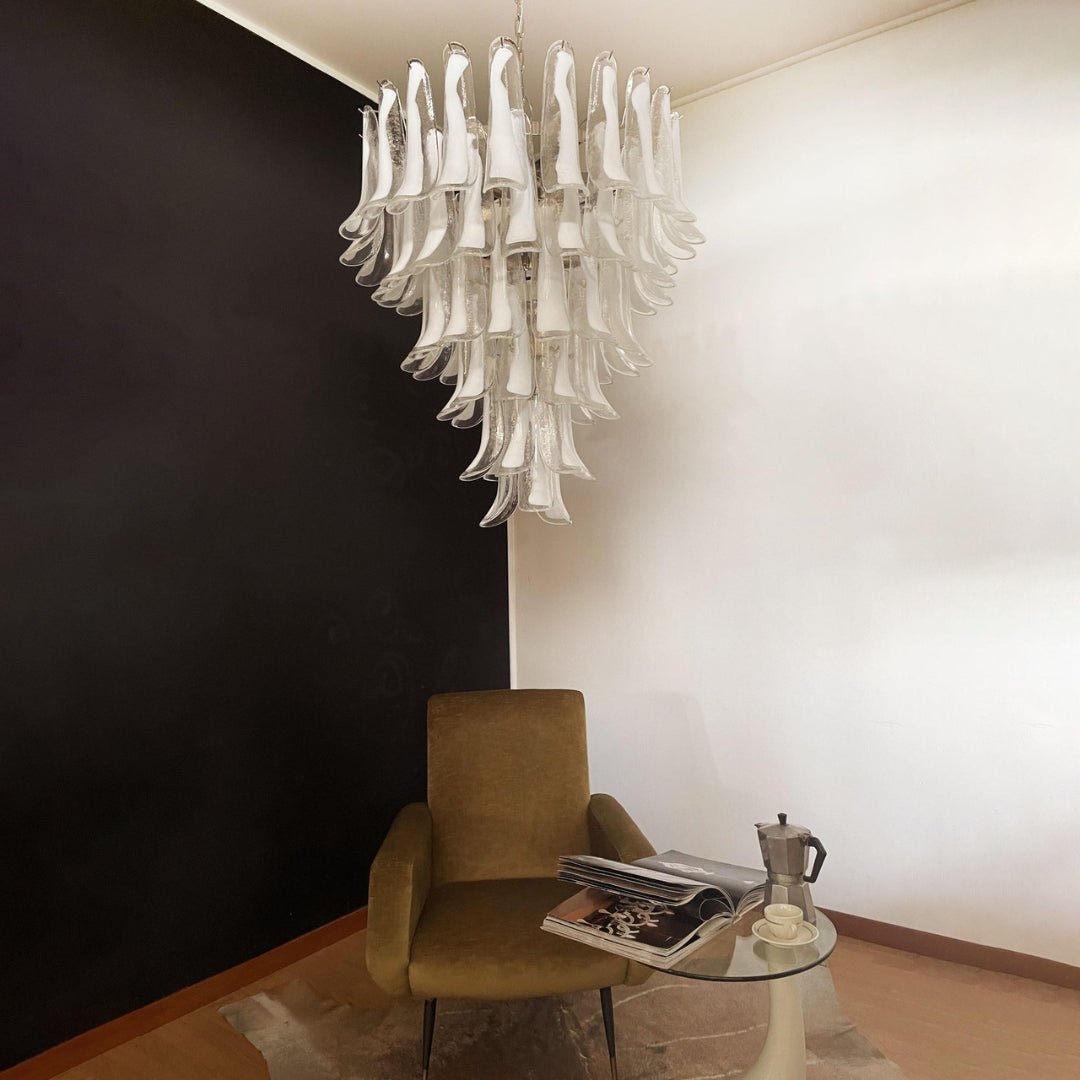 Lustre Colombe en verre et métal – vue 144