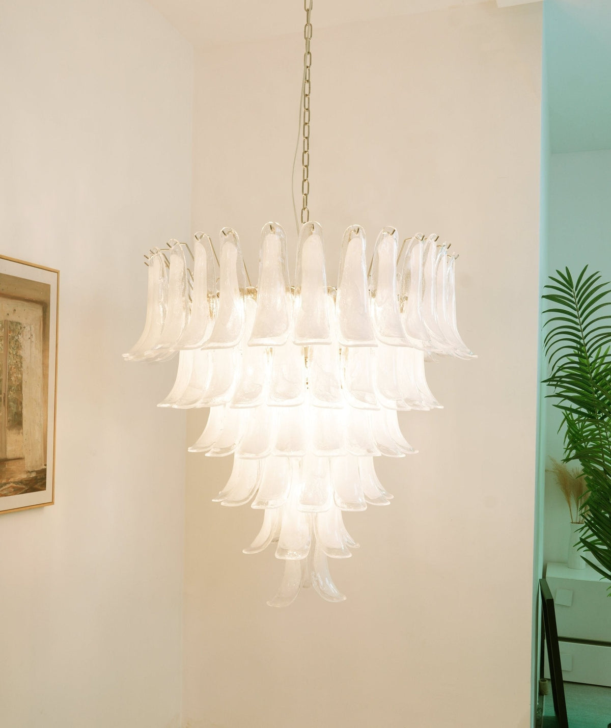 Lustre Colombe en verre et métal – vue 168