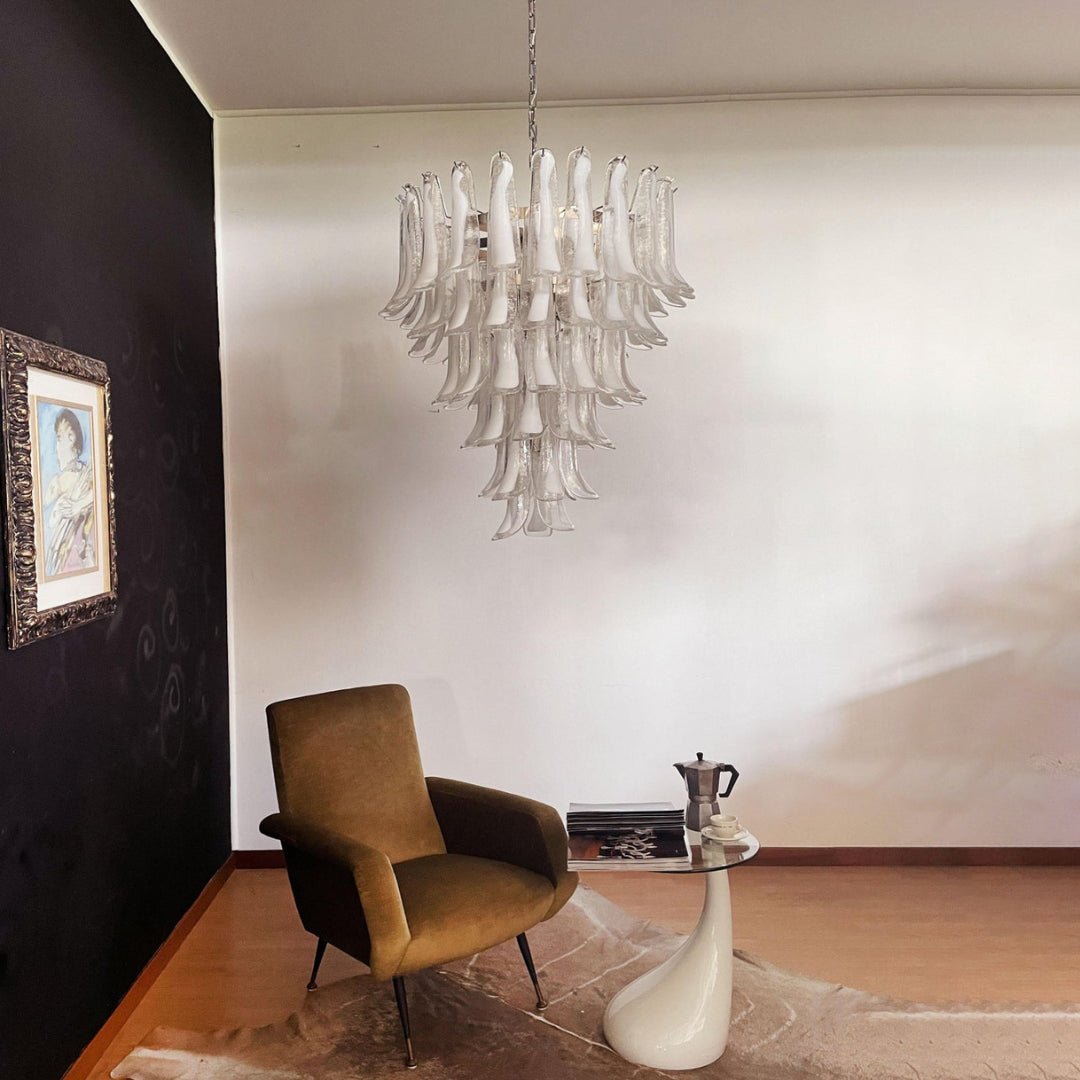 Lustre Colombe en verre et métal – vue 193