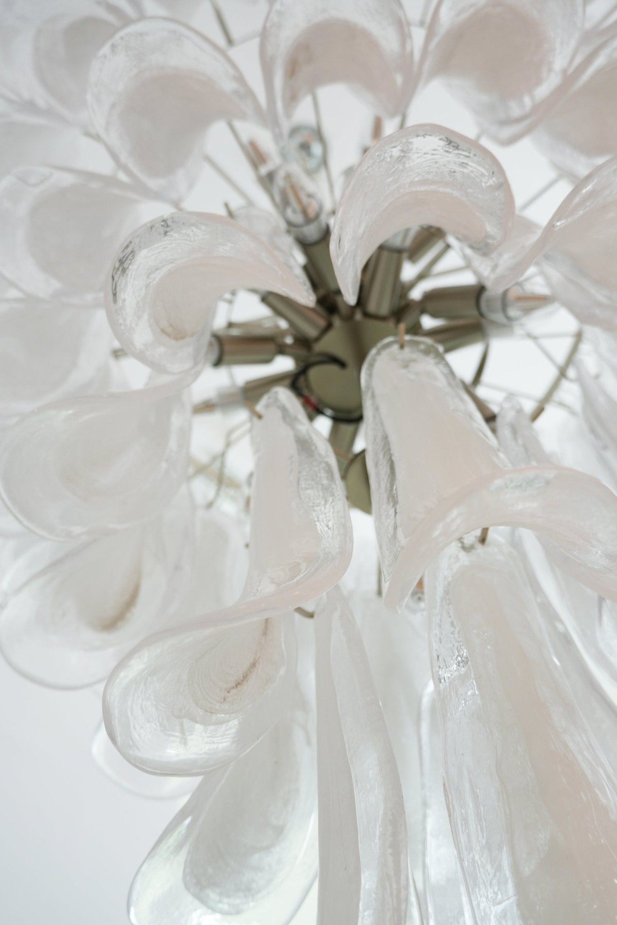 Lustre Colombe en verre et métal – vue 17