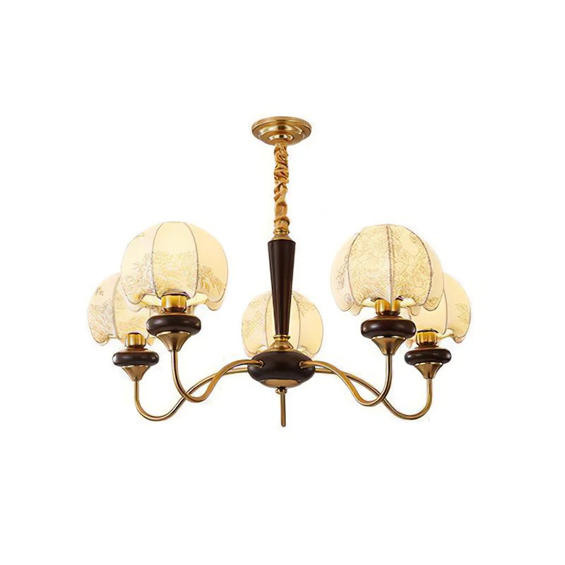 Lustre Tango en tissu et bois – vue 29
