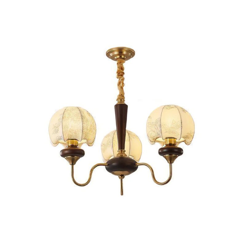 Lustre Tango en tissu et bois – vue 27