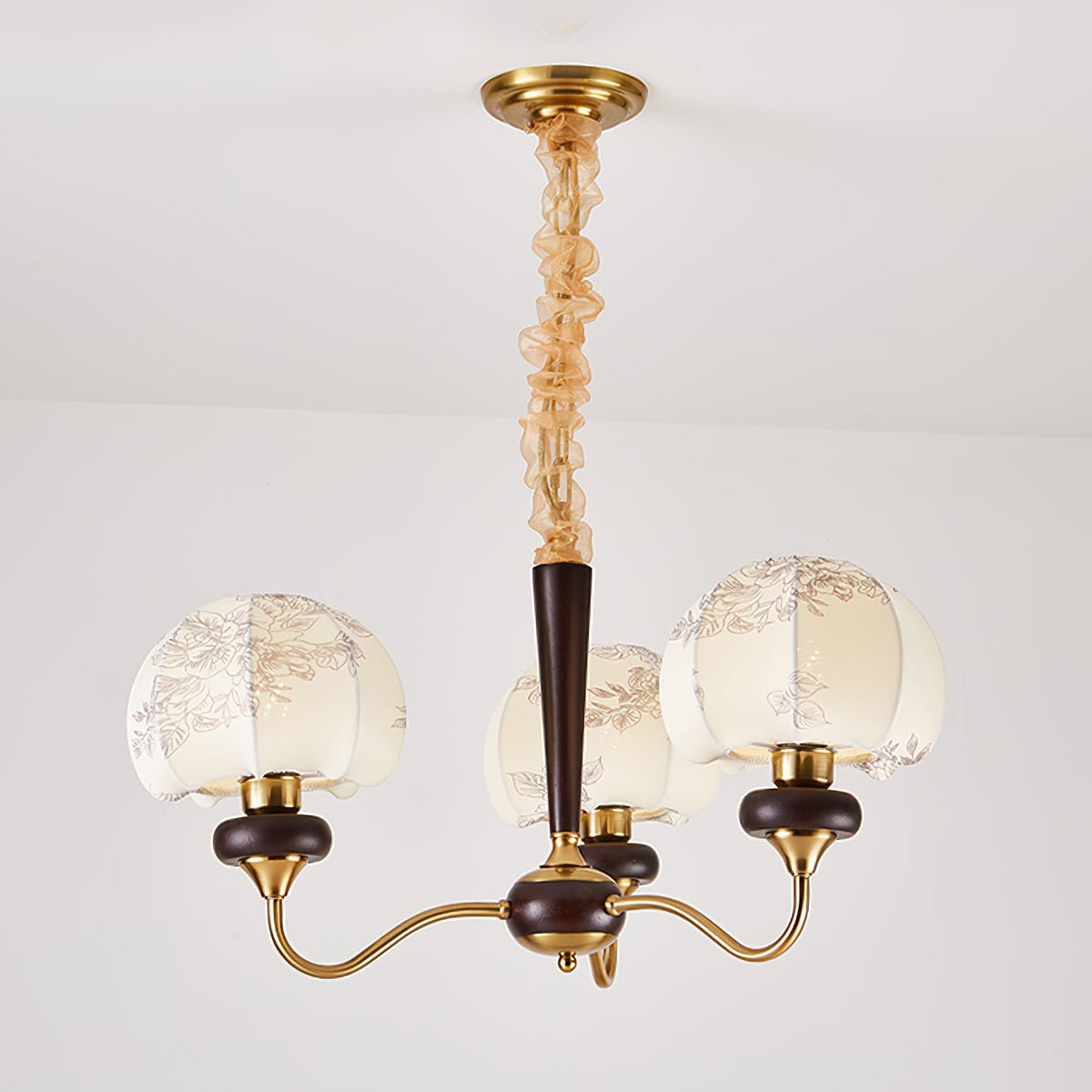 Lustre Tango en tissu et bois – vue 36