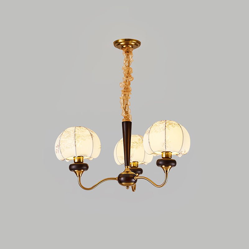 Lustre Tango en tissu et bois – vue 34