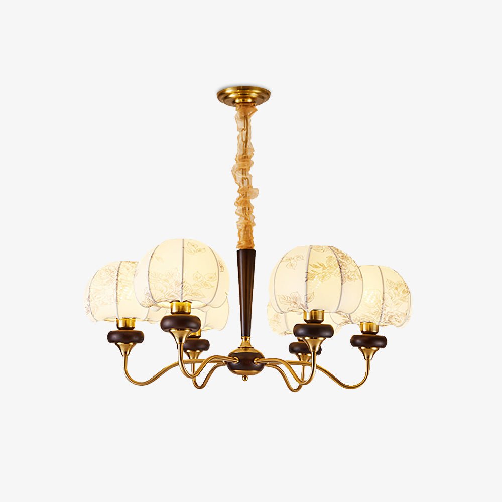 Lustre Tango en tissu et bois – vue 39