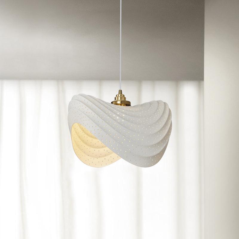 Suspension Amélie en résine et métal – vue 2