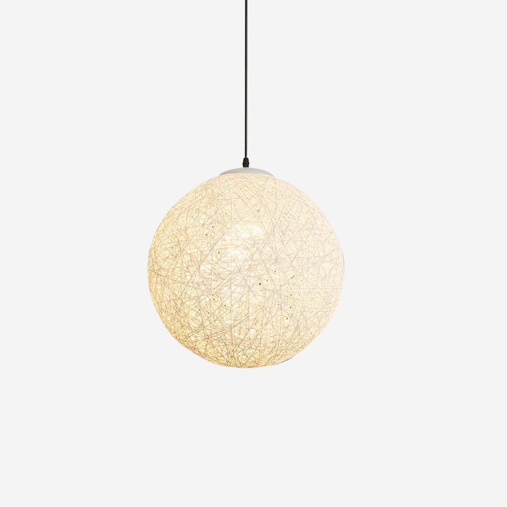 Suspension Tonnelle en rotin et métal – vue 2