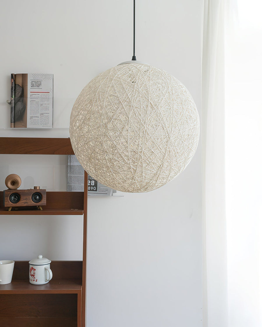 Suspension Tonnelle en rotin et métal – vue 5
