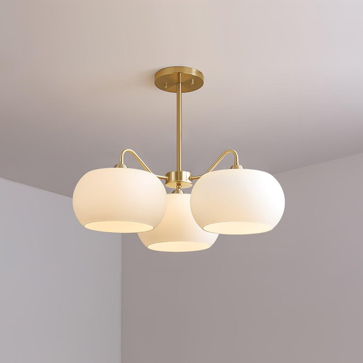 Lustre Rosalinde en verre et métal – vue 27