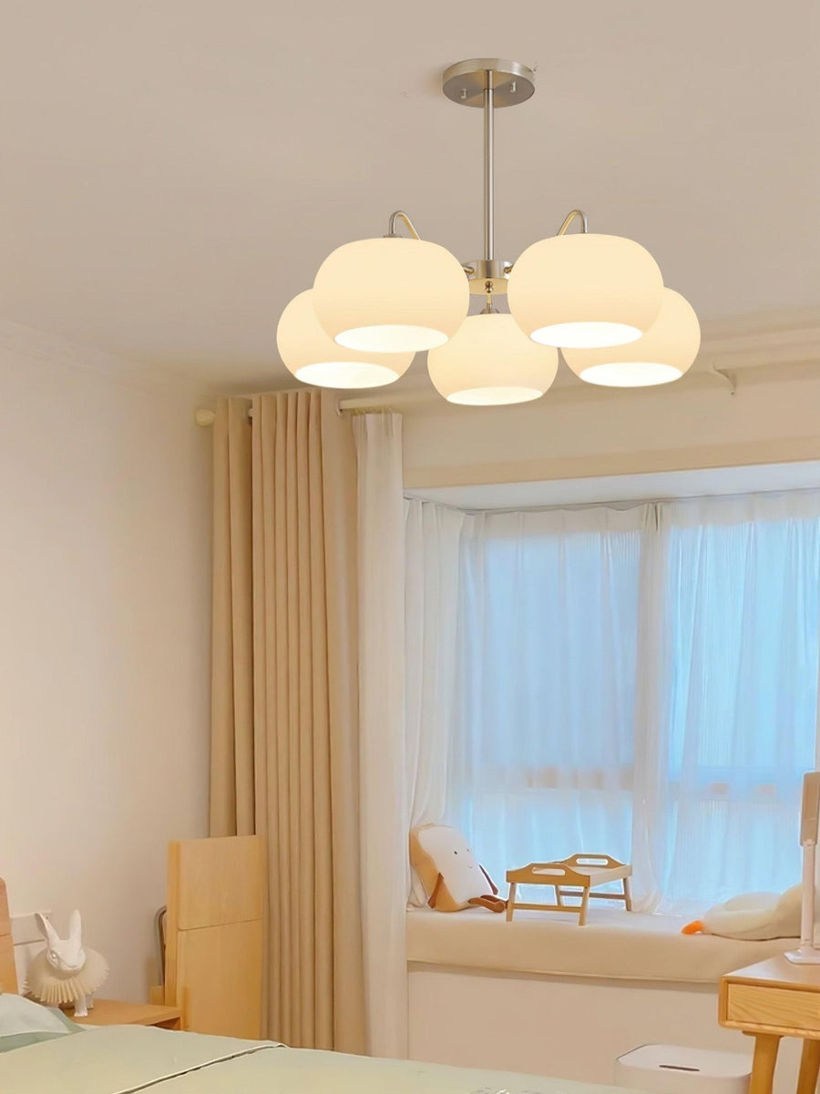Lustre Rosalinde en verre et métal – vue 2
