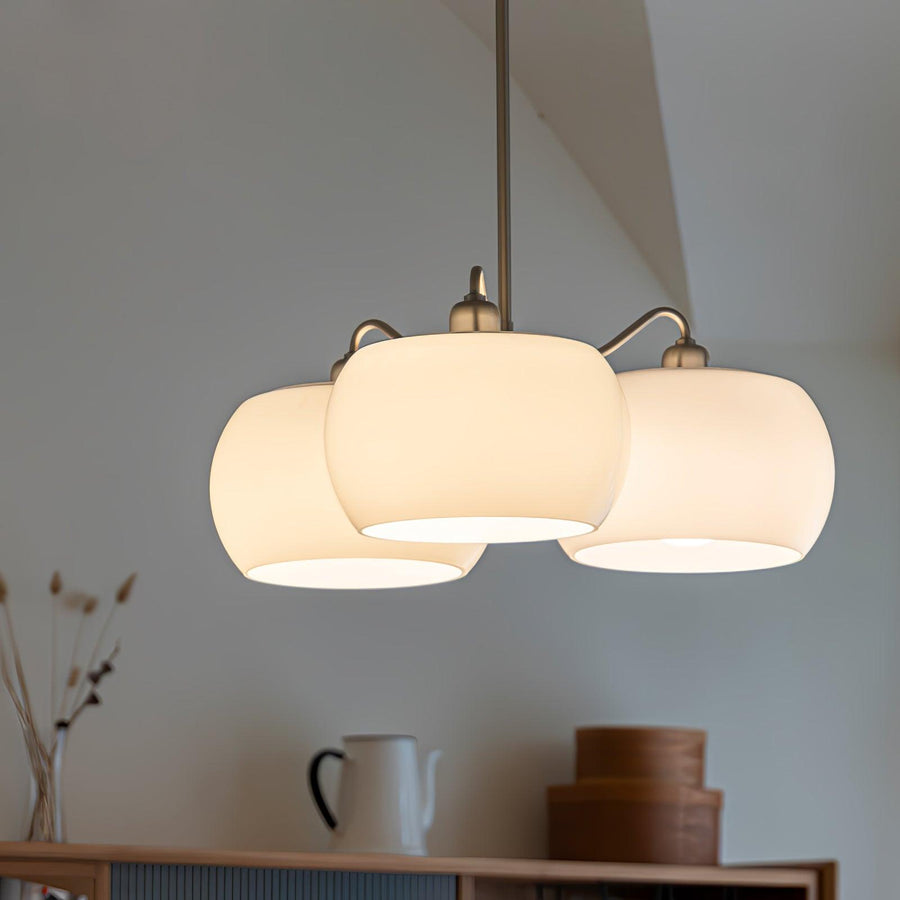 Lustre Rosalinde en verre et métal – vue 3