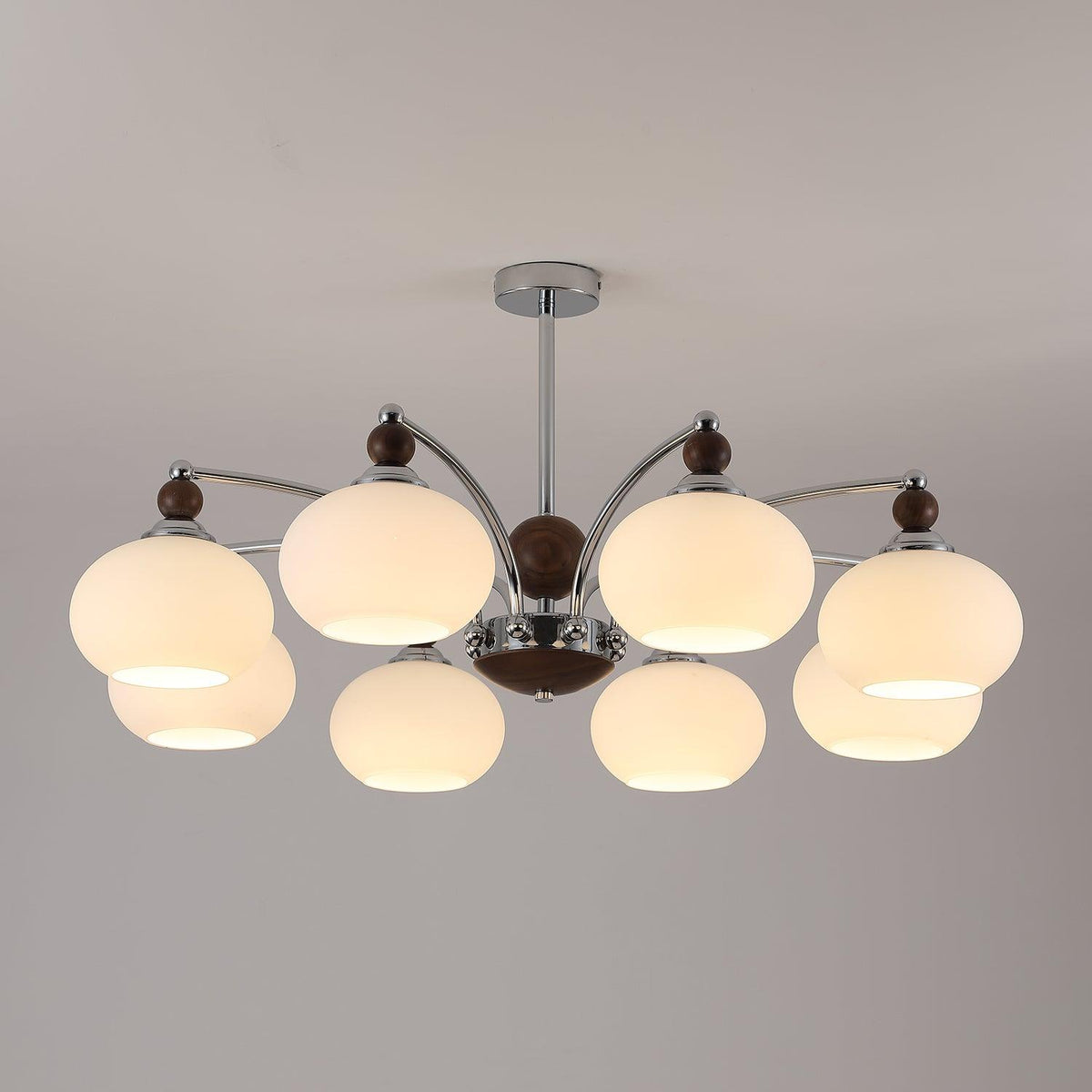 Lustre Fontaine en verre et fer – vue 16