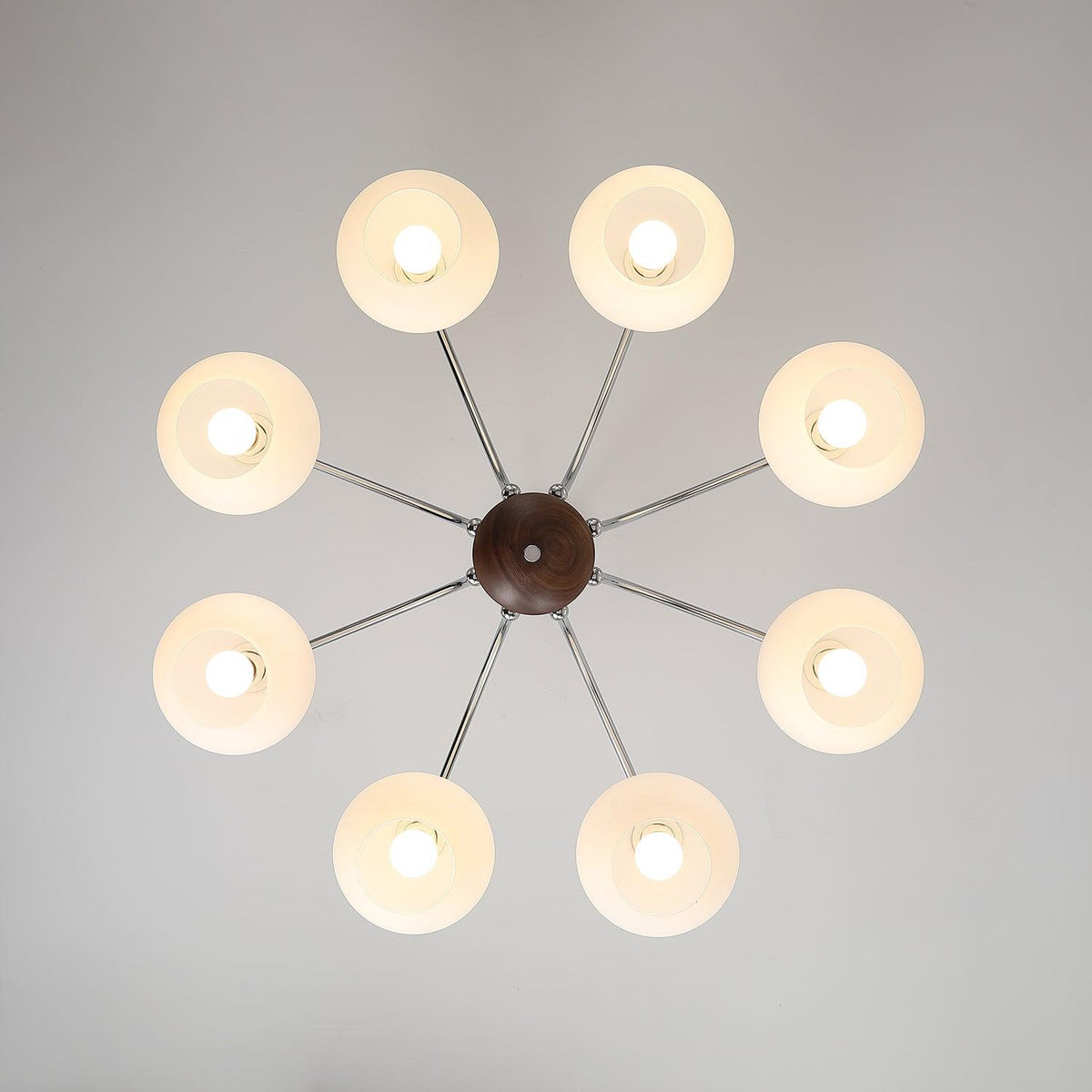Lustre Fontaine en verre et fer – vue 19