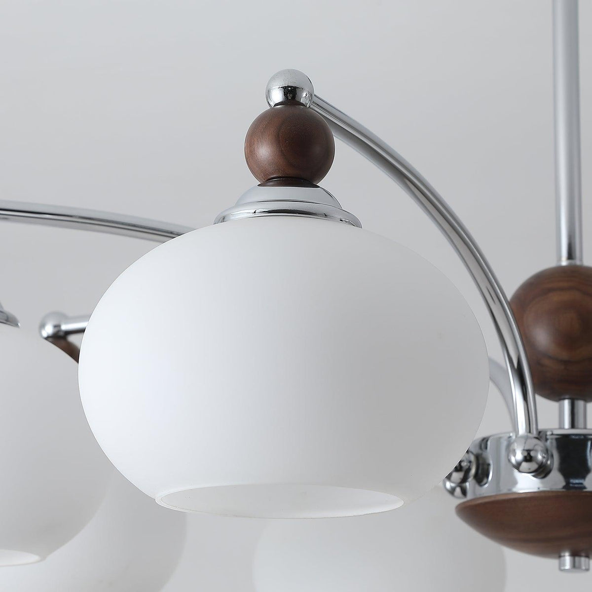 Lustre Fontaine en verre et fer – vue 20