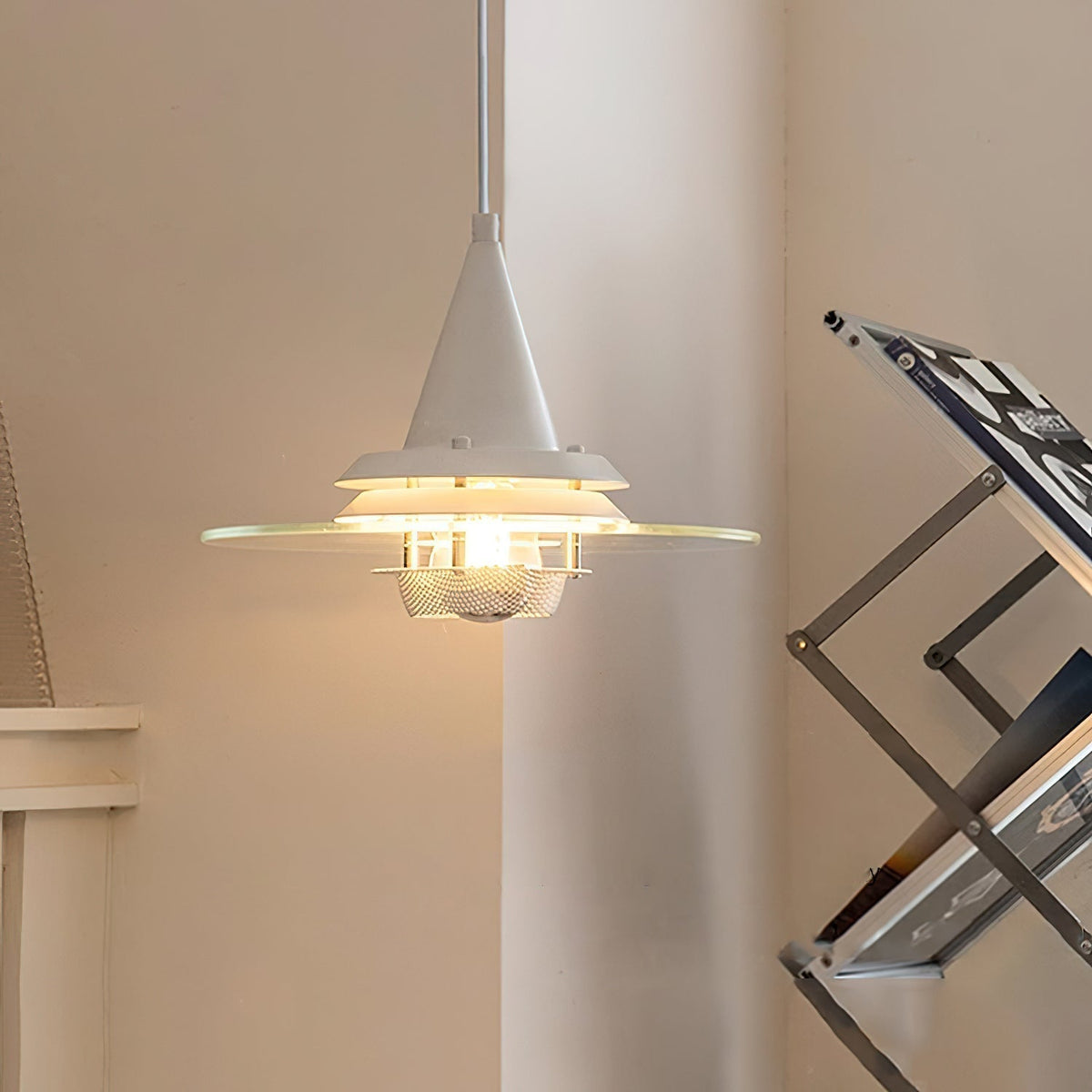 Suspension Adèle en verre et métal – vue 15