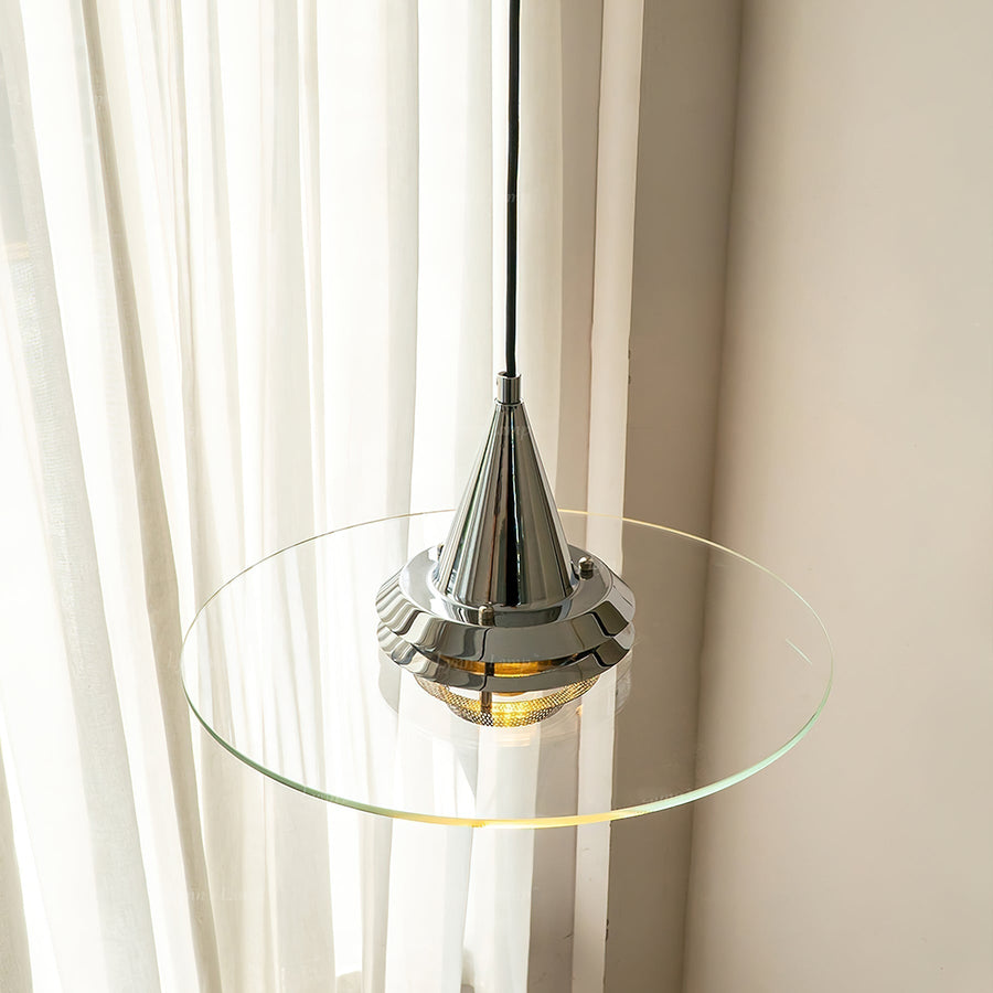Suspension Adèle en verre et métal – vue 5