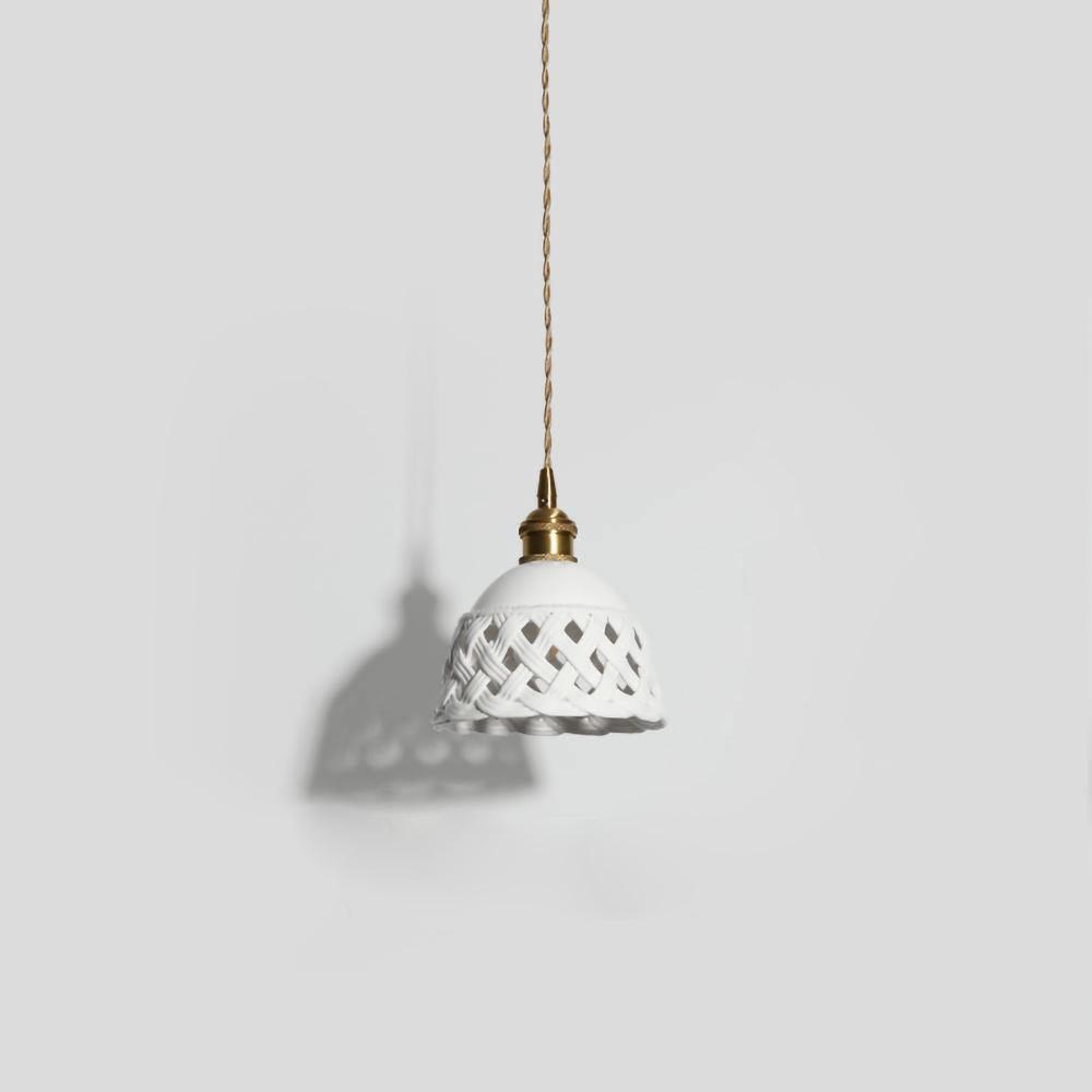 Suspension Mimosa en céramique et laiton – vue 14