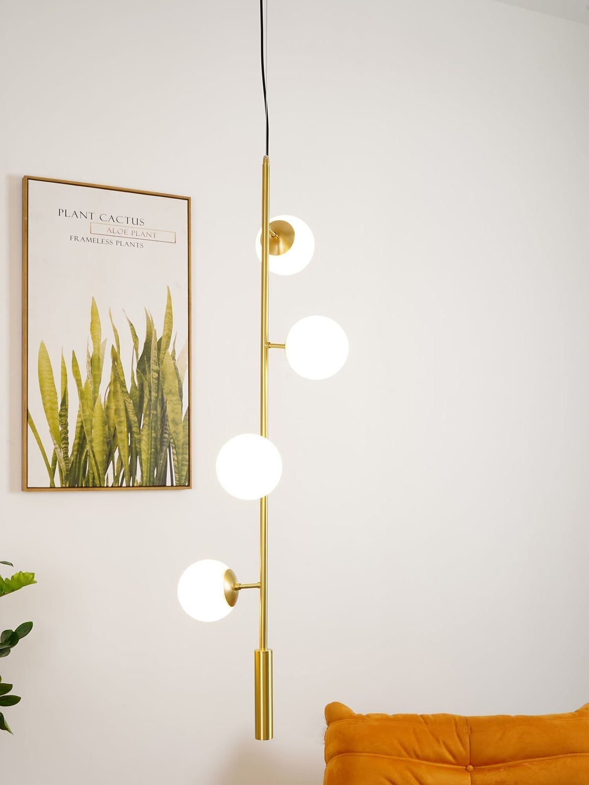 Suspension Citronnelle en verre et laiton – vue 30