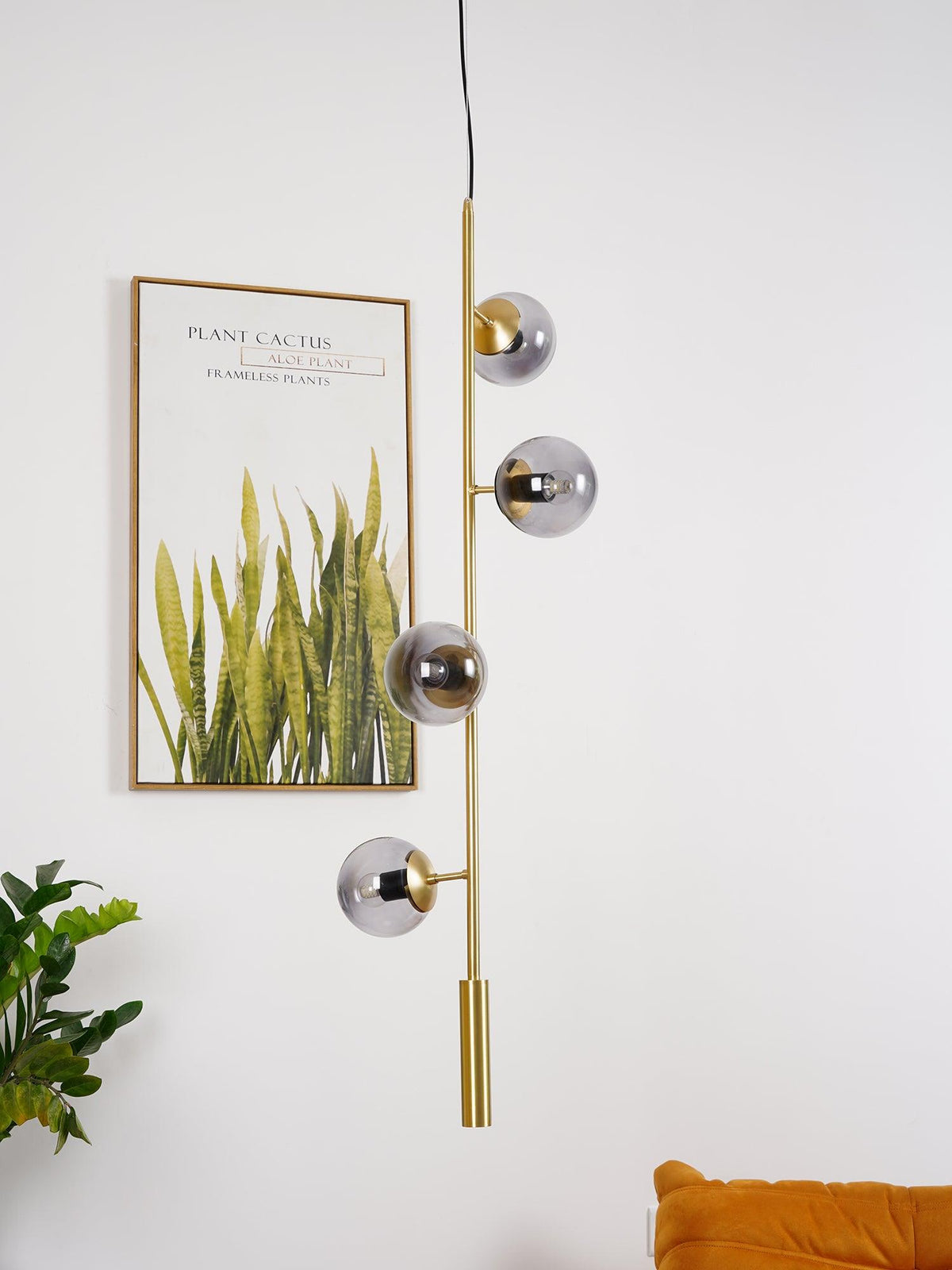 Suspension Citronnelle en verre et laiton – vue 25