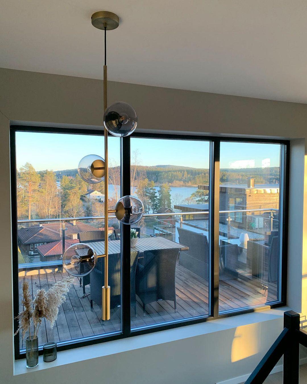 Suspension Citronnelle en verre et laiton – vue 11