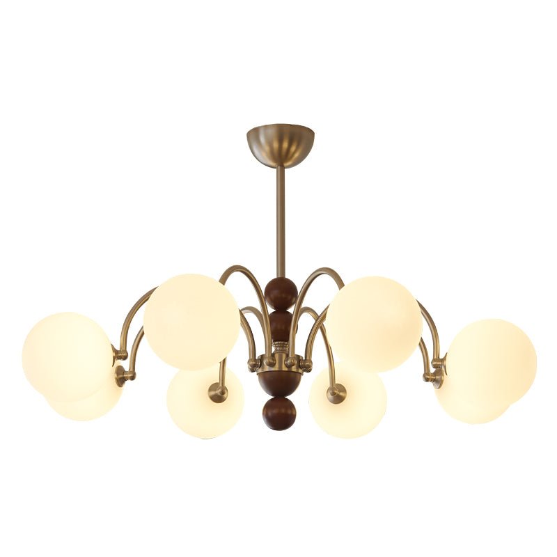 Lustre Majorque en verre et bois – vue 14