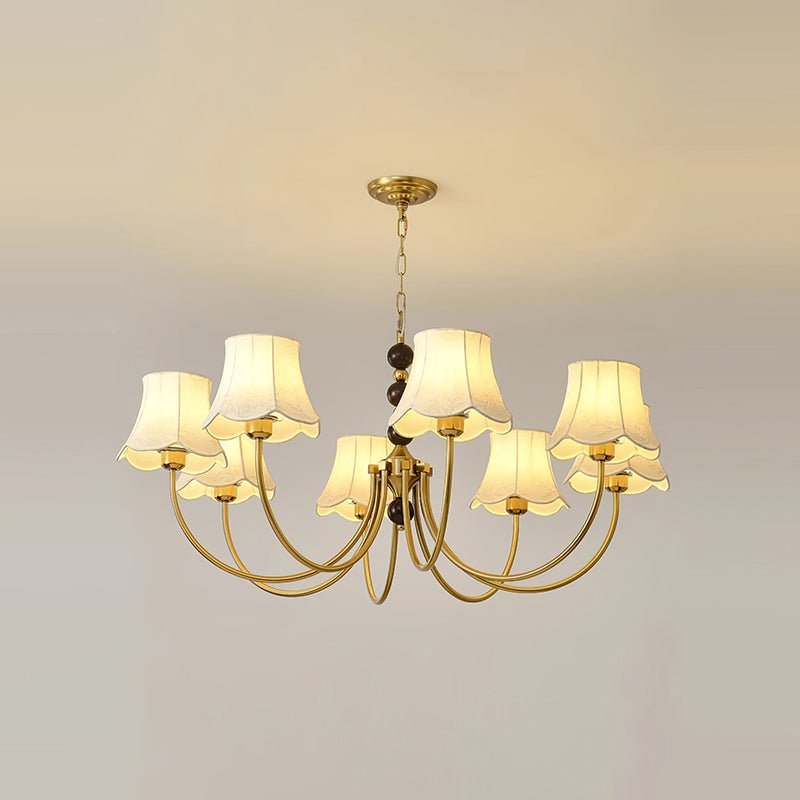 Lustre Pléiade en tissu et bois – vue 25
