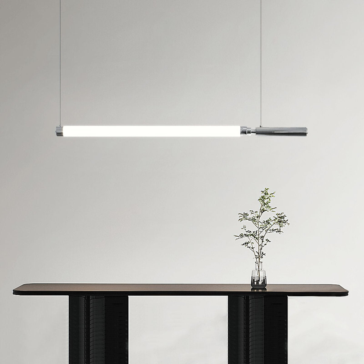 Suspension Baroque en verre et métal – vue 4