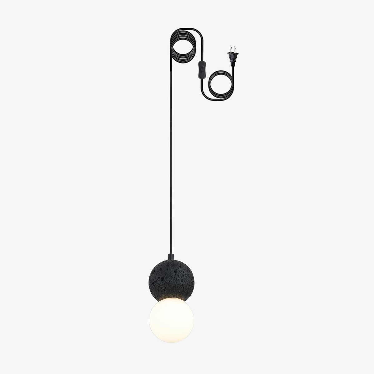 Suspension Hélianthe en pierre et verre – vue 35