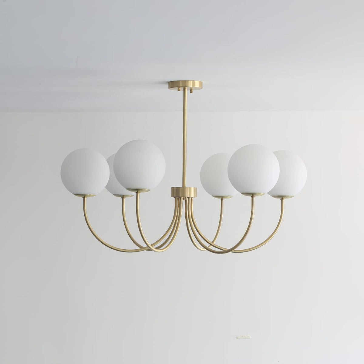 Lustre Cordes en laiton et verre – vue 3